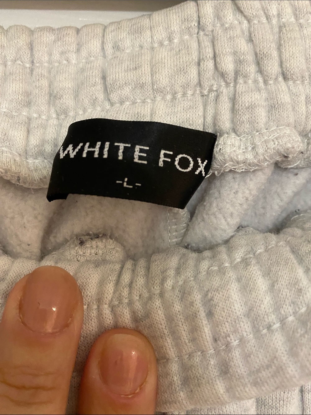 White Fox Boutique Light Gray Cozy Joggers - Picture 2 of 4